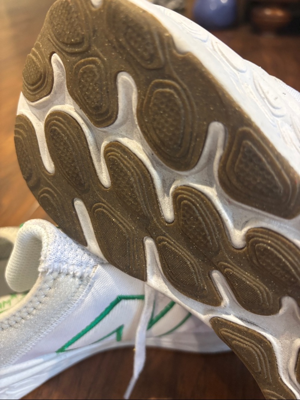 New Balance Fresh Foam X Cruz Artisan v3 - White Kelly Green Grey Matter - Picture 4 of 6